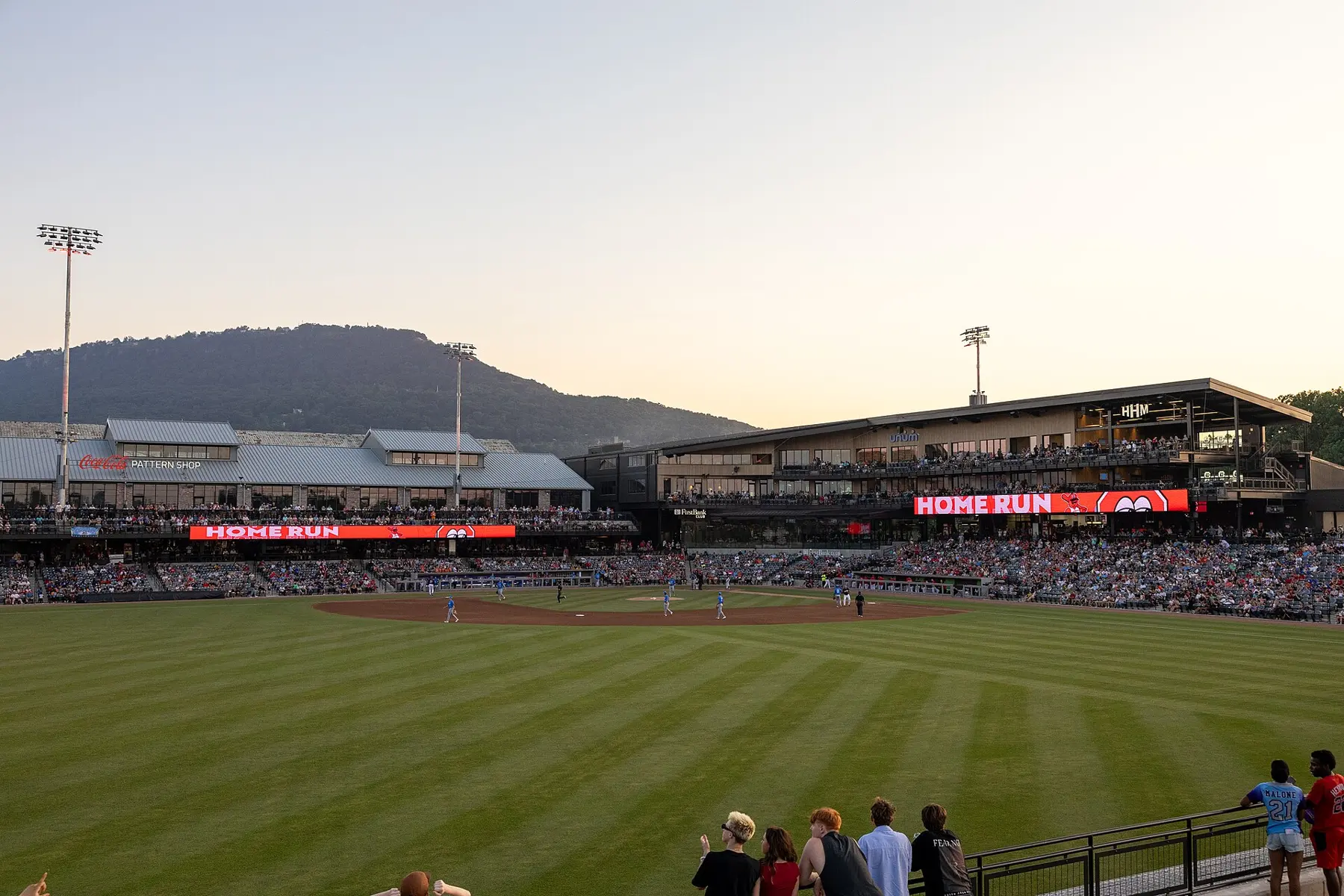 Erlanger Park, the Chattanooga Lookouts' new ballpark in the Foundries District, next to the Thursday evening Chattanooga Market at The Shed.