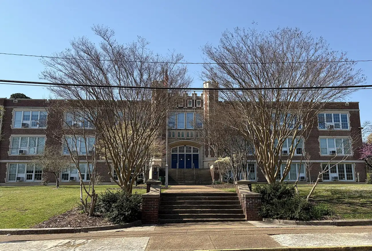 The Upper School building of Normal Park Museum Magnet on West Mississippi Avenue.