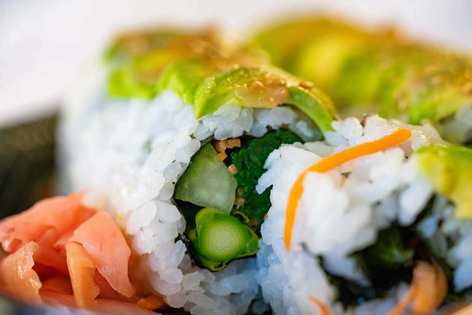 A platter of sushi rolls. The photo was not taken at a Chattanooga restaurant.